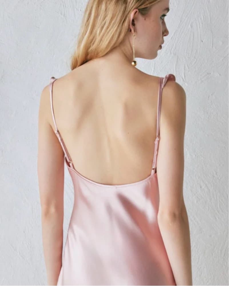 VRG GRL Rosalia Satin Bias Cut Maxi - Image 3