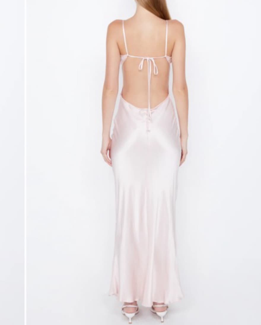 Blush Satin Cedar City Dress - Image 2