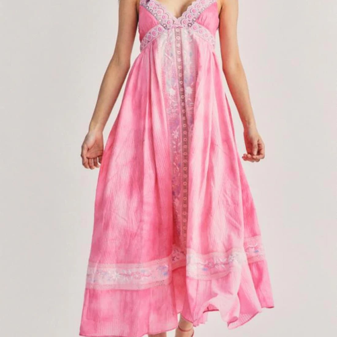 LoveShackFancy Pink Dress - Image 2