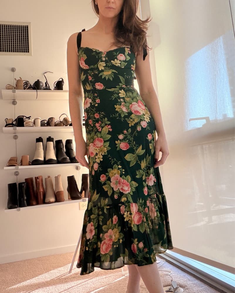 Reformation Nikita Midi Dress Belvedere - Image 1