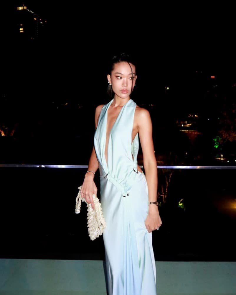 Misha Harlow Dress In Ice Blue  - Image 5