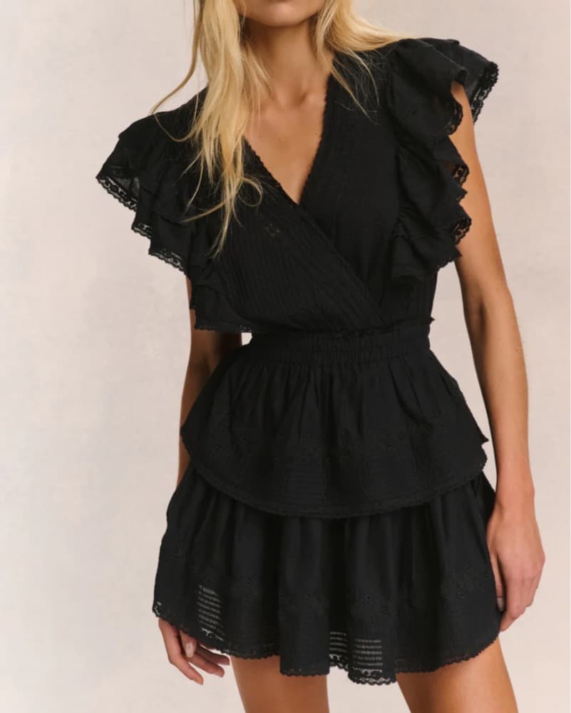 LoveShackFancy Black Gwen Dress Size S - Image 1