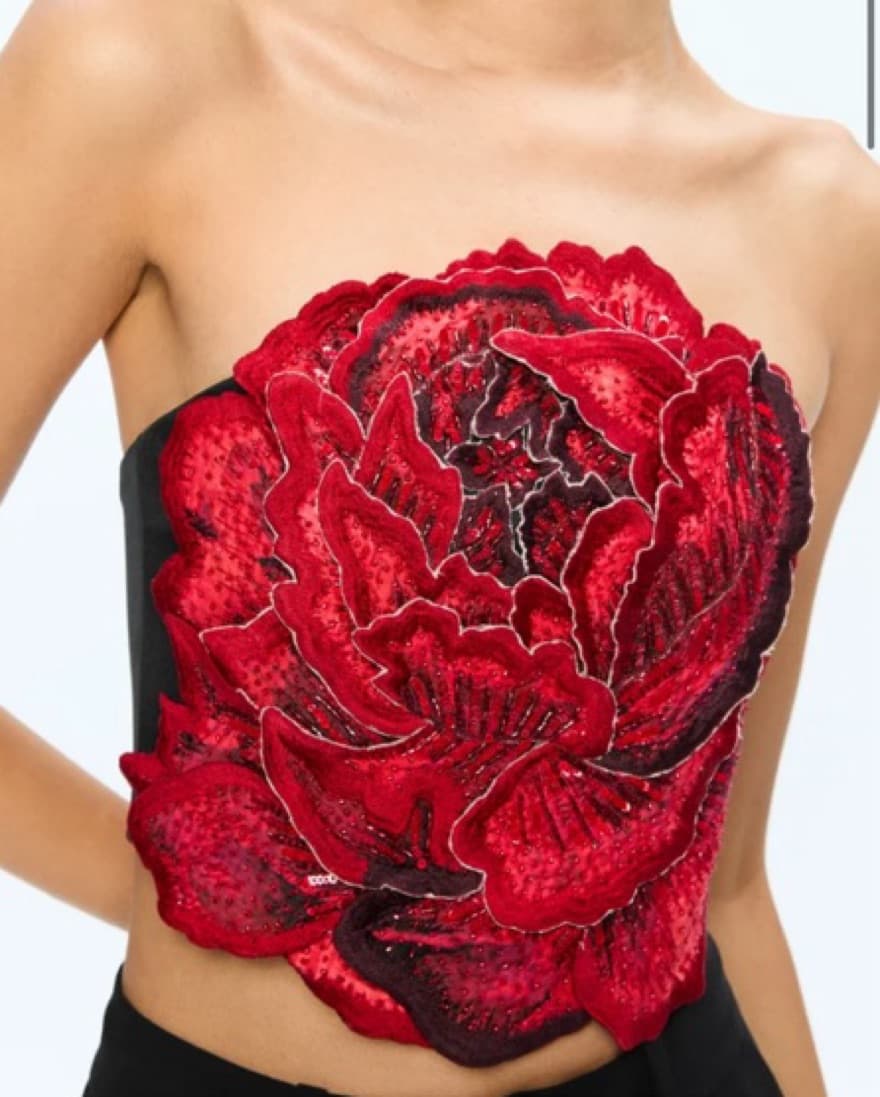 Alice and Olivia flower top - Image 5