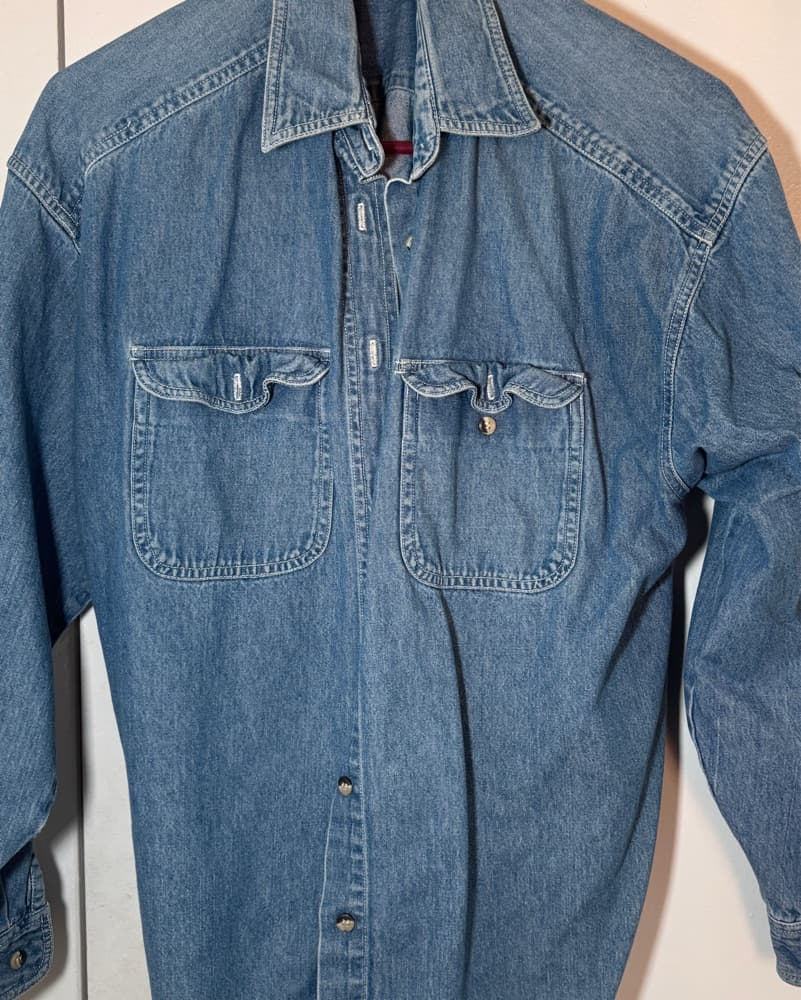 Denim Button-Up Jacket - Image 3