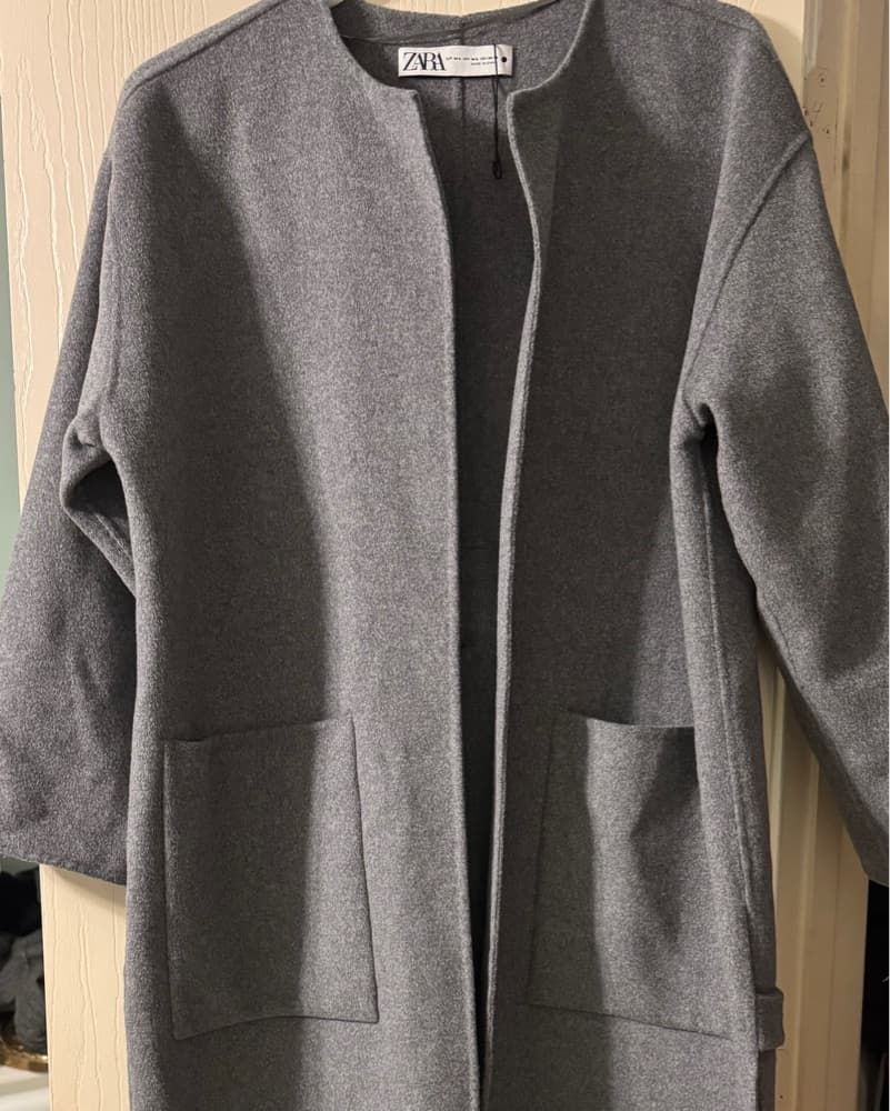 ZARA Double Faced Wool Blend Coat - Image 3