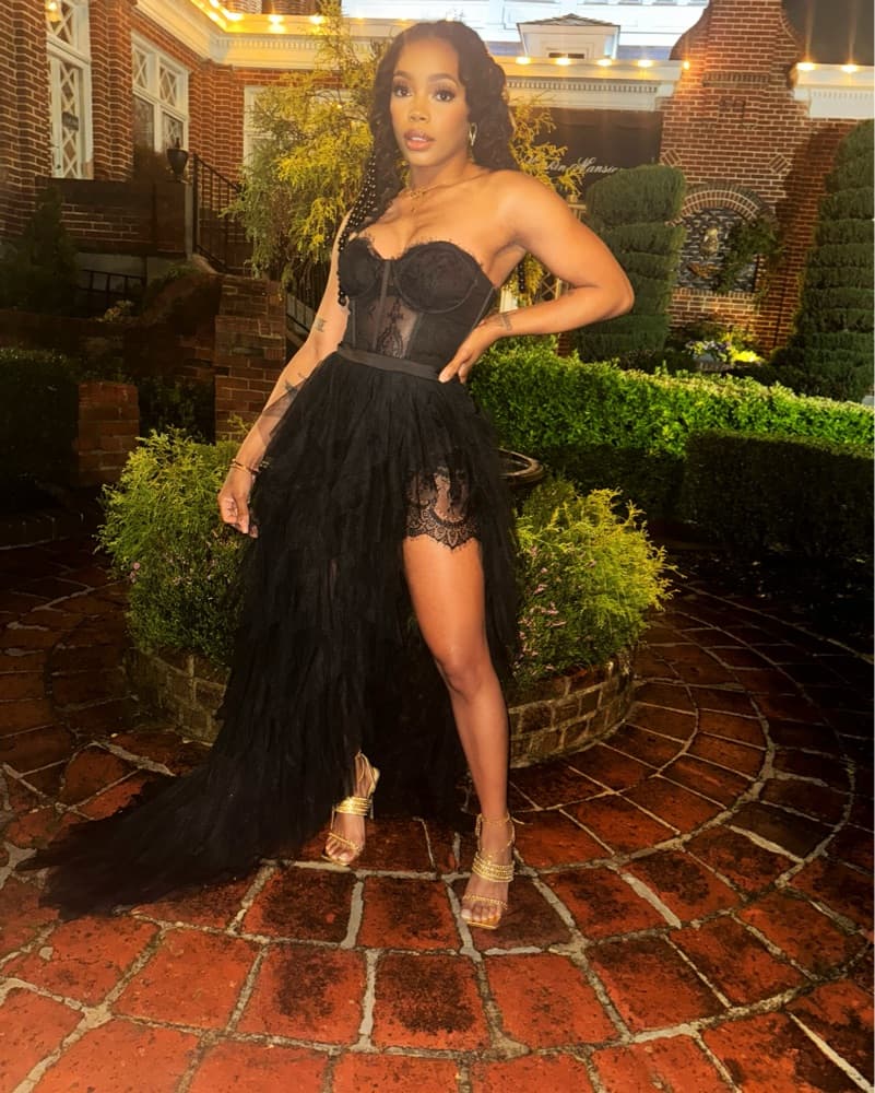 Glamorous Black Lace Maxi Dress - Image 2