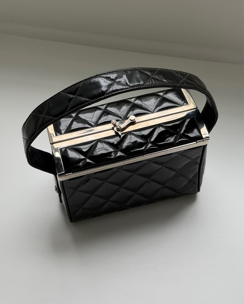 Chanel Vintage Quilted Vanity Box - Image 3