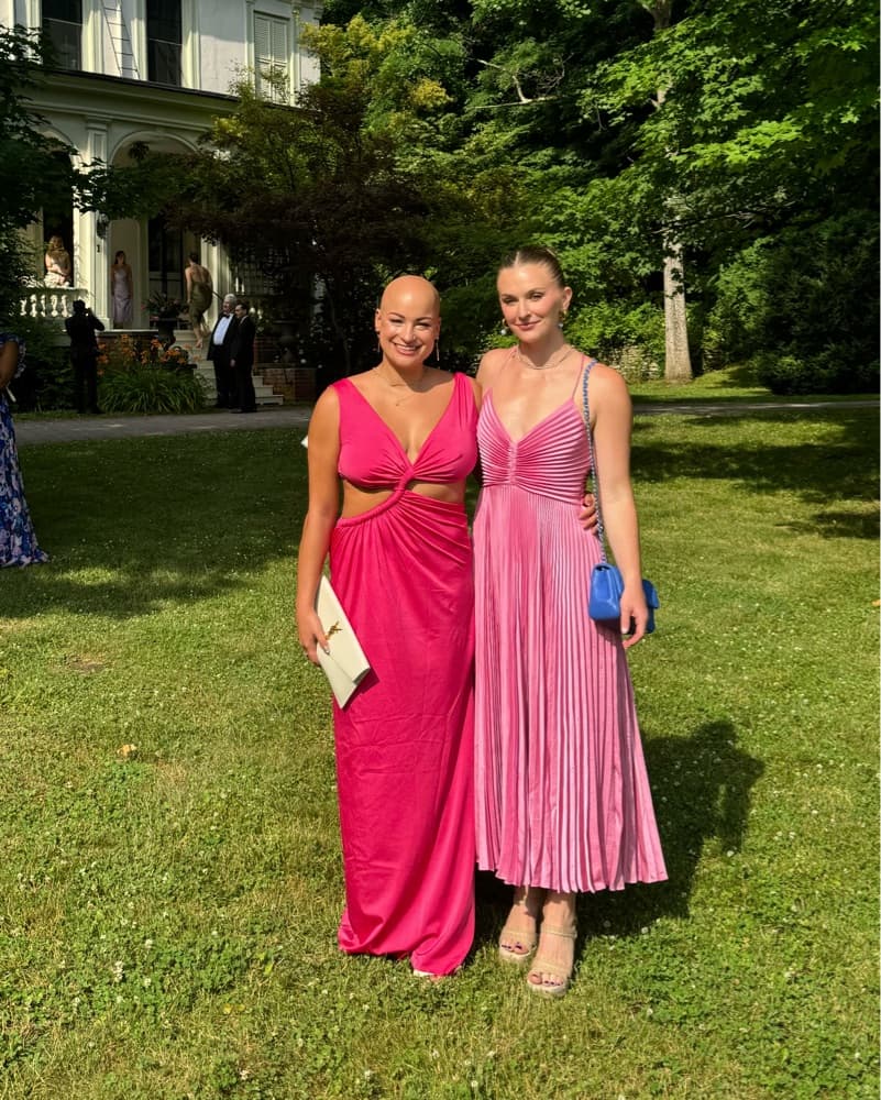 Fuchsia Cutout Gown - Image 3