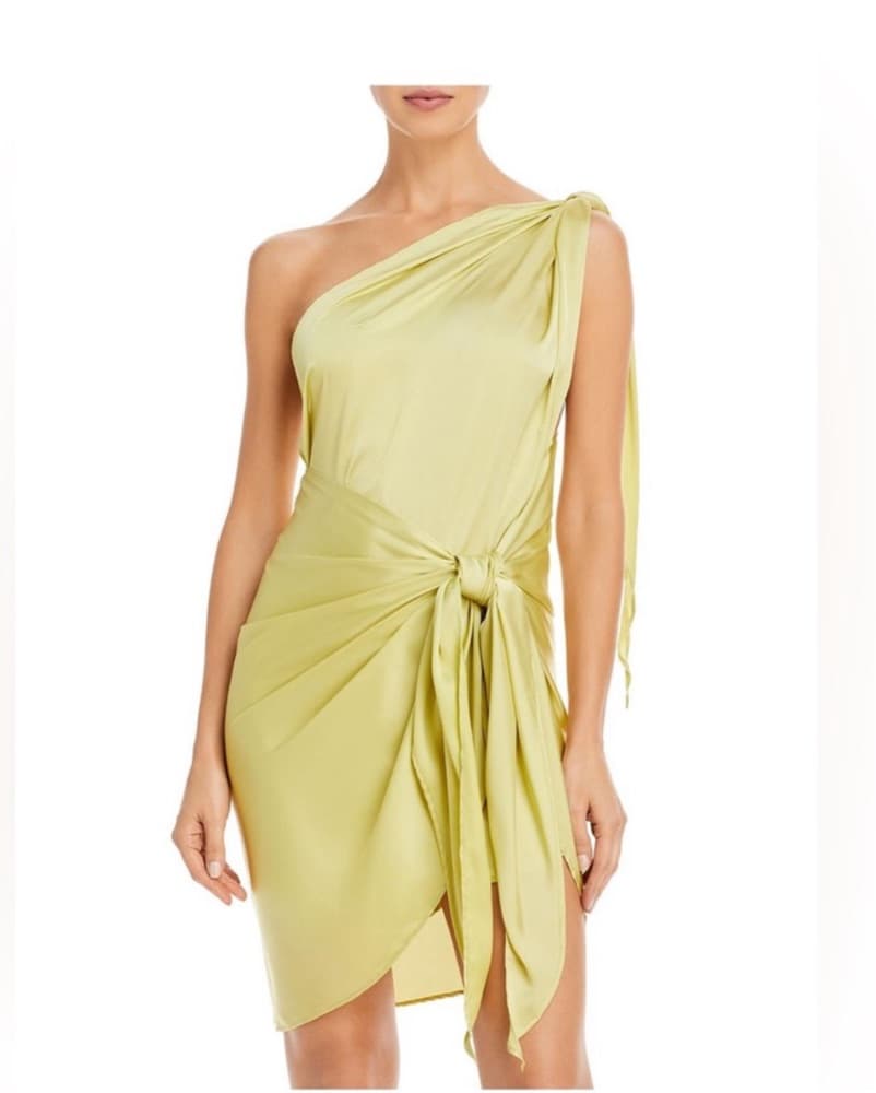Baobab Satin Green Dress - Image 3