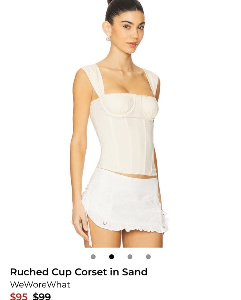 We Wore What Corset Top in Sand - Image 2