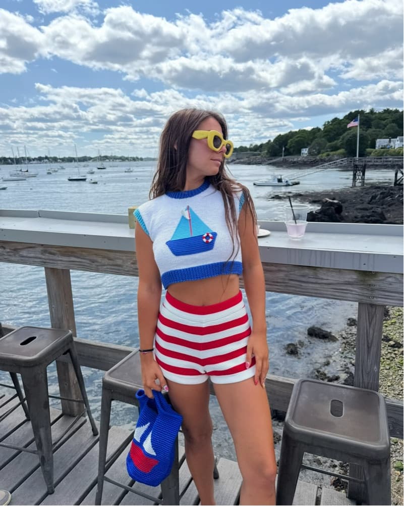 My Beachy Side Bateau Hand Crocheted Top - Image 4