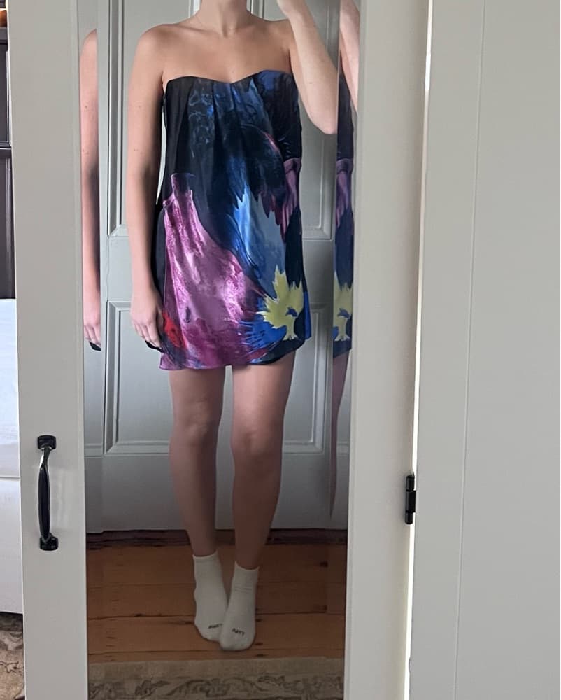 Vintage Silk Tibi Mini Dress - Image 1