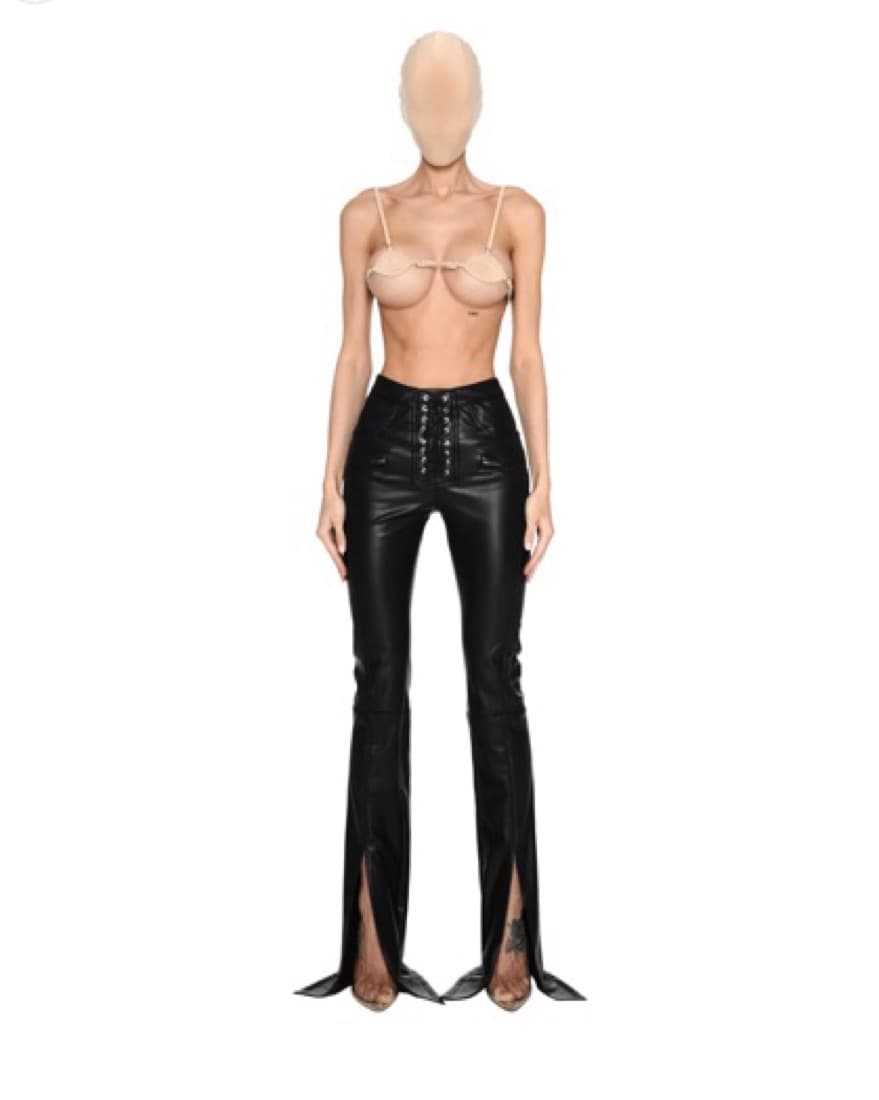 GARAGE.EST LACE-UP FLARED PANTS - Image 1