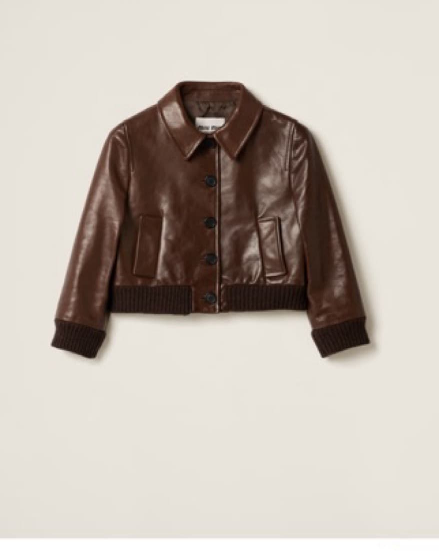 Miu miu Leather Jacket  - Image 1