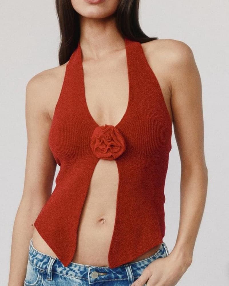 With Jean Rose Top  - Image 1