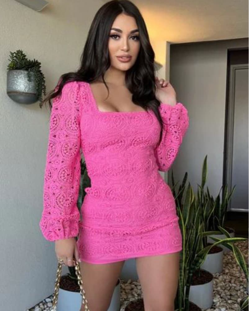 Fashion Nova No Way Crochet Dress - Image 1