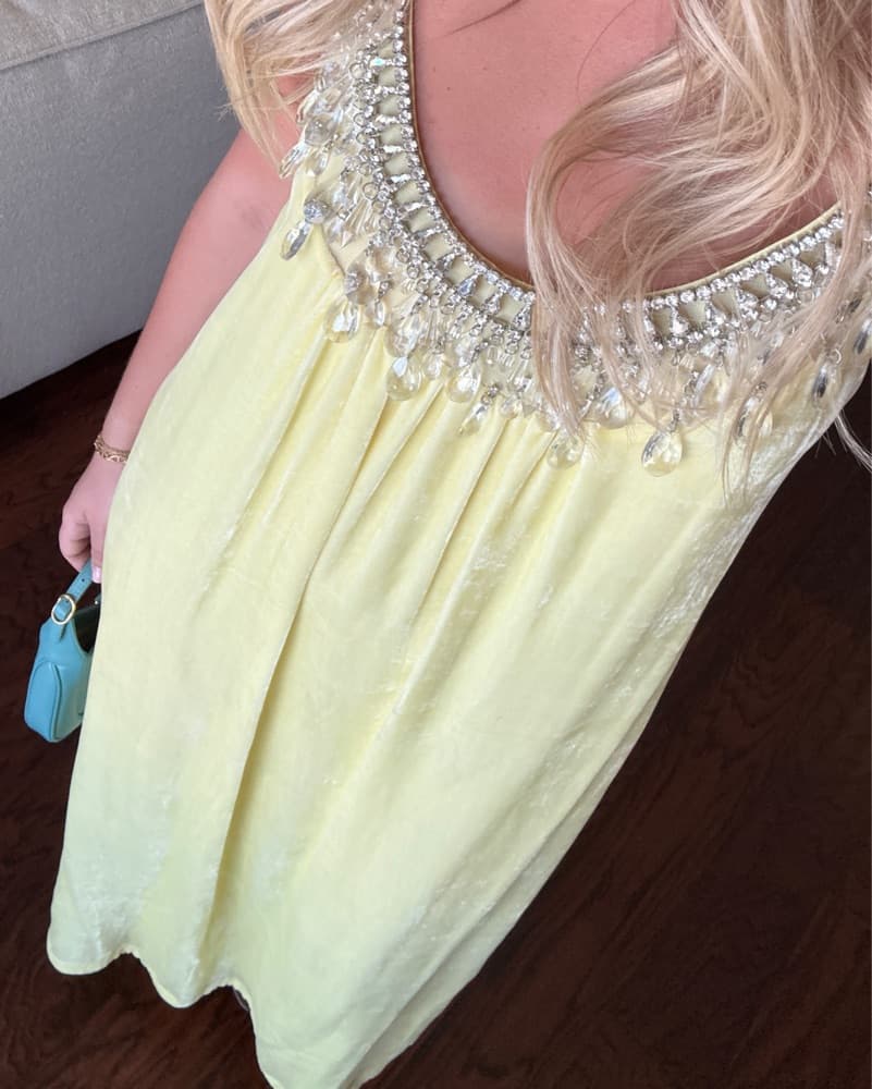 Zimmermann Yellow Velvet Gown - Image 3