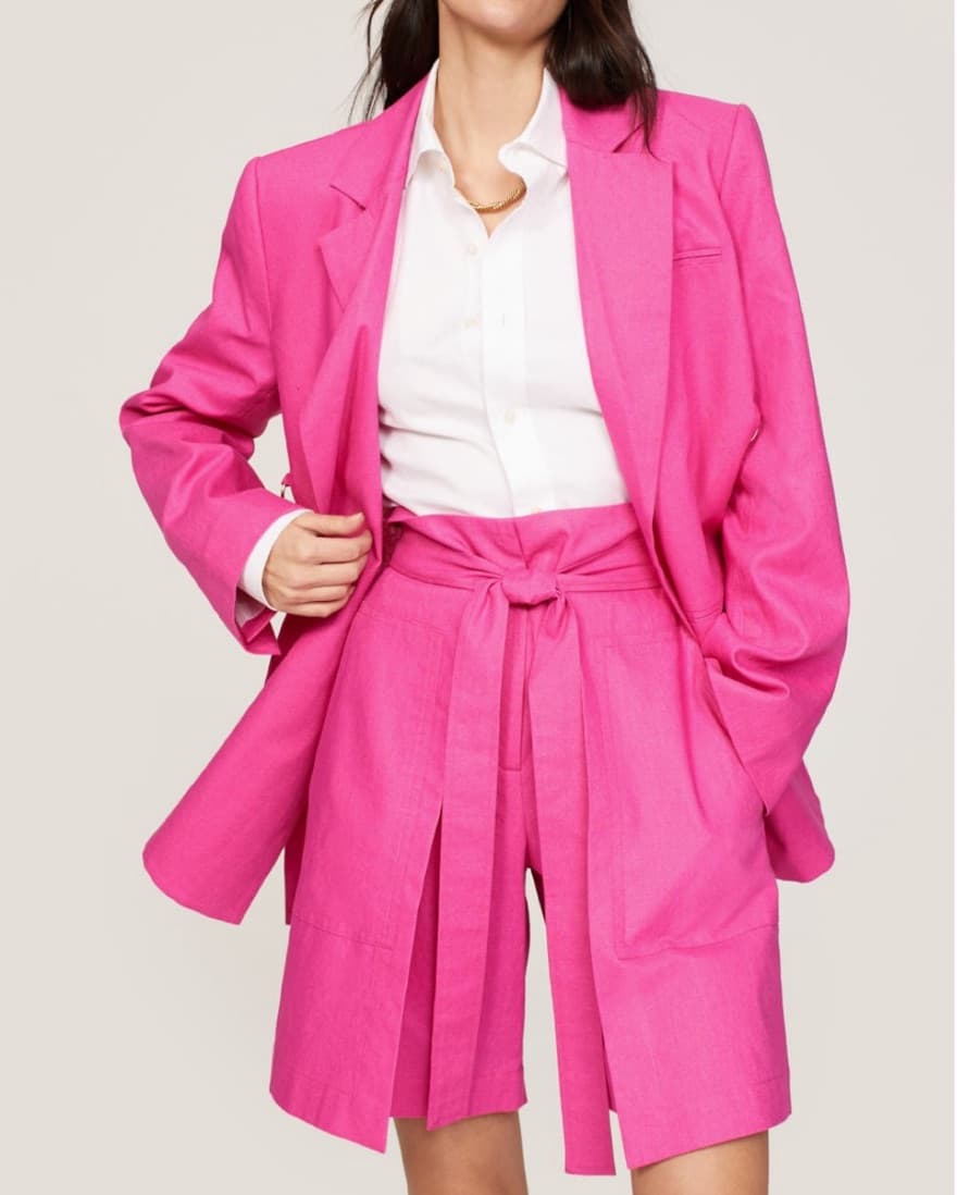 Eudon Choi Pink Pleated Shorts - Image 5