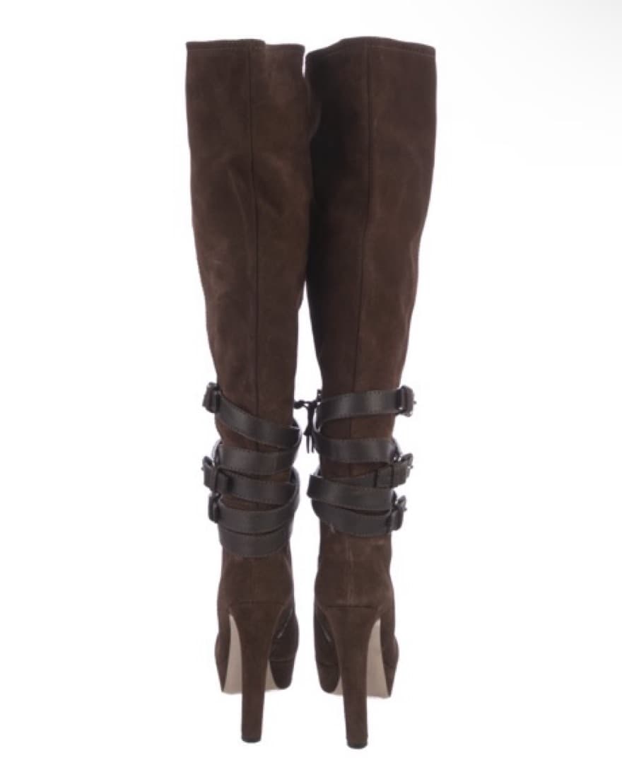 Miu Miu Suede Boots - Image 4