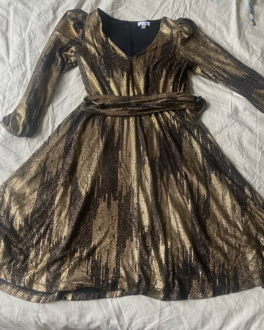 Calvin Klein Gold Dress - Image 2