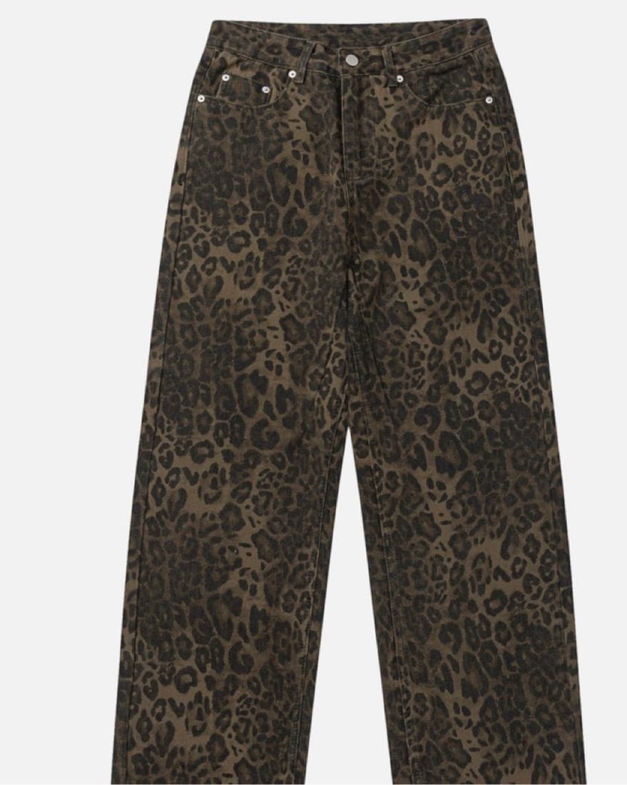 Leopard Print Jeans - Image 3