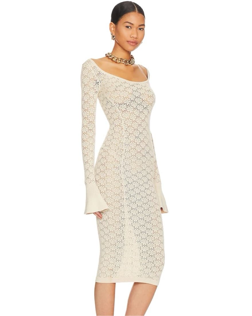 Tularosa Netia Crochet Knit Dress - Image 5