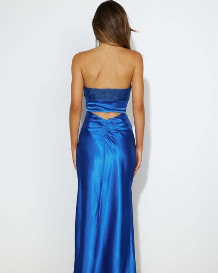 Hello Molly Glam Vibes Maxi Dress Blue - Image 2