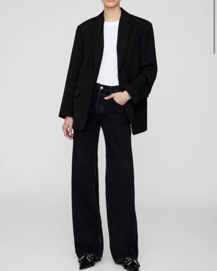 Anine Bing Black Hugh Jeans - Image 2