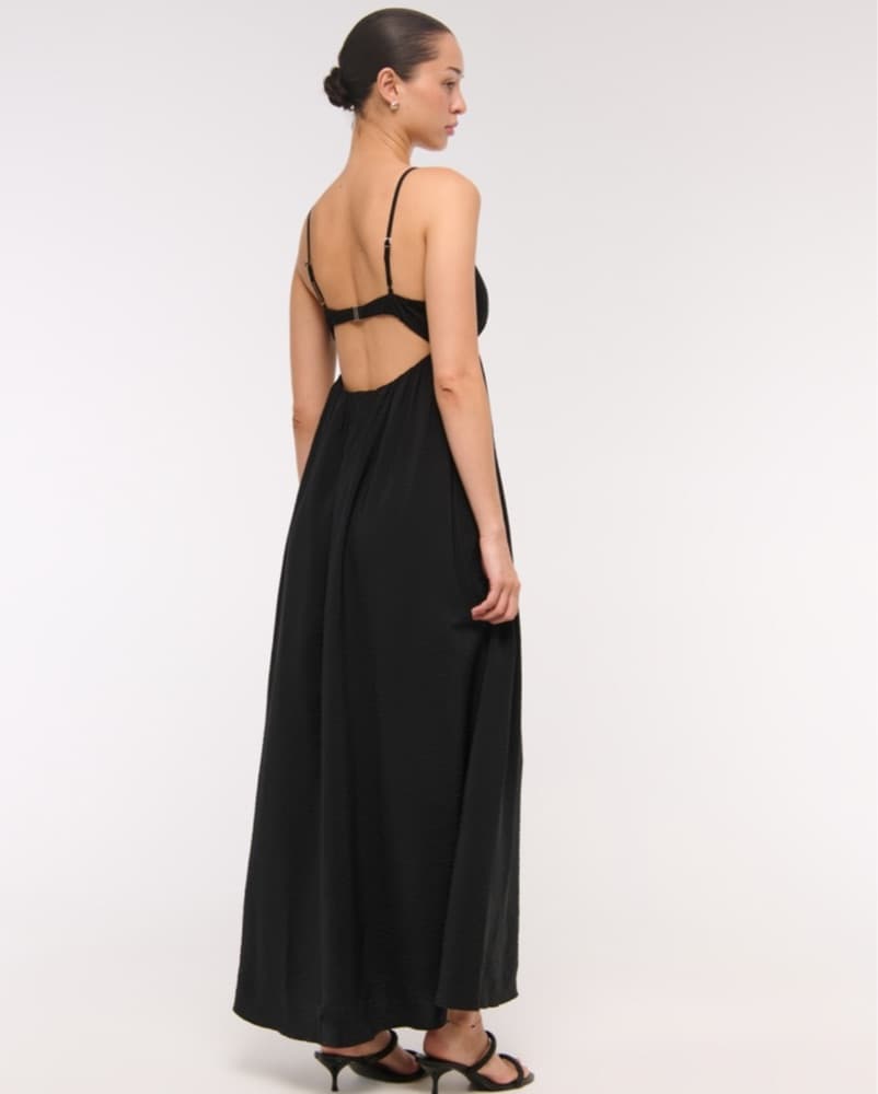 Elegant Black Maxi Dress - Image 2