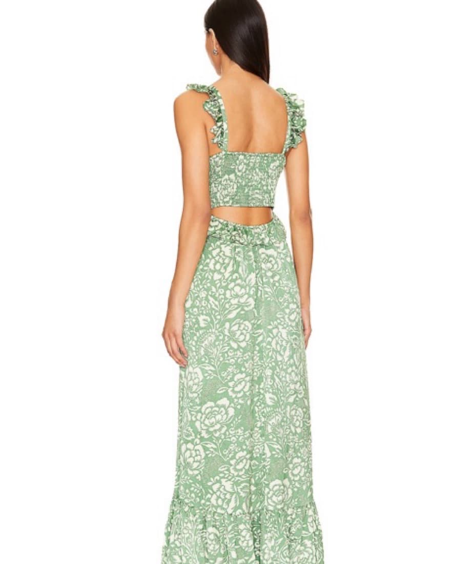 Green Floral Dress - Image 2