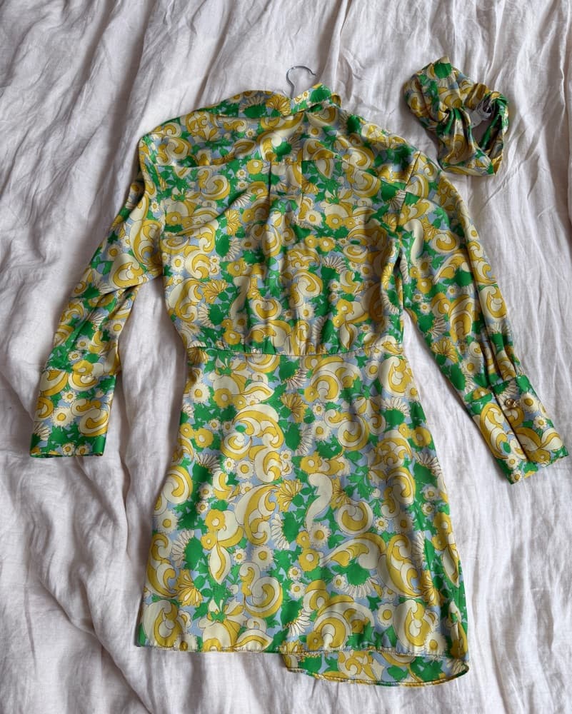 Zara Paisley Wrap Dress - With Headband  - Image 3