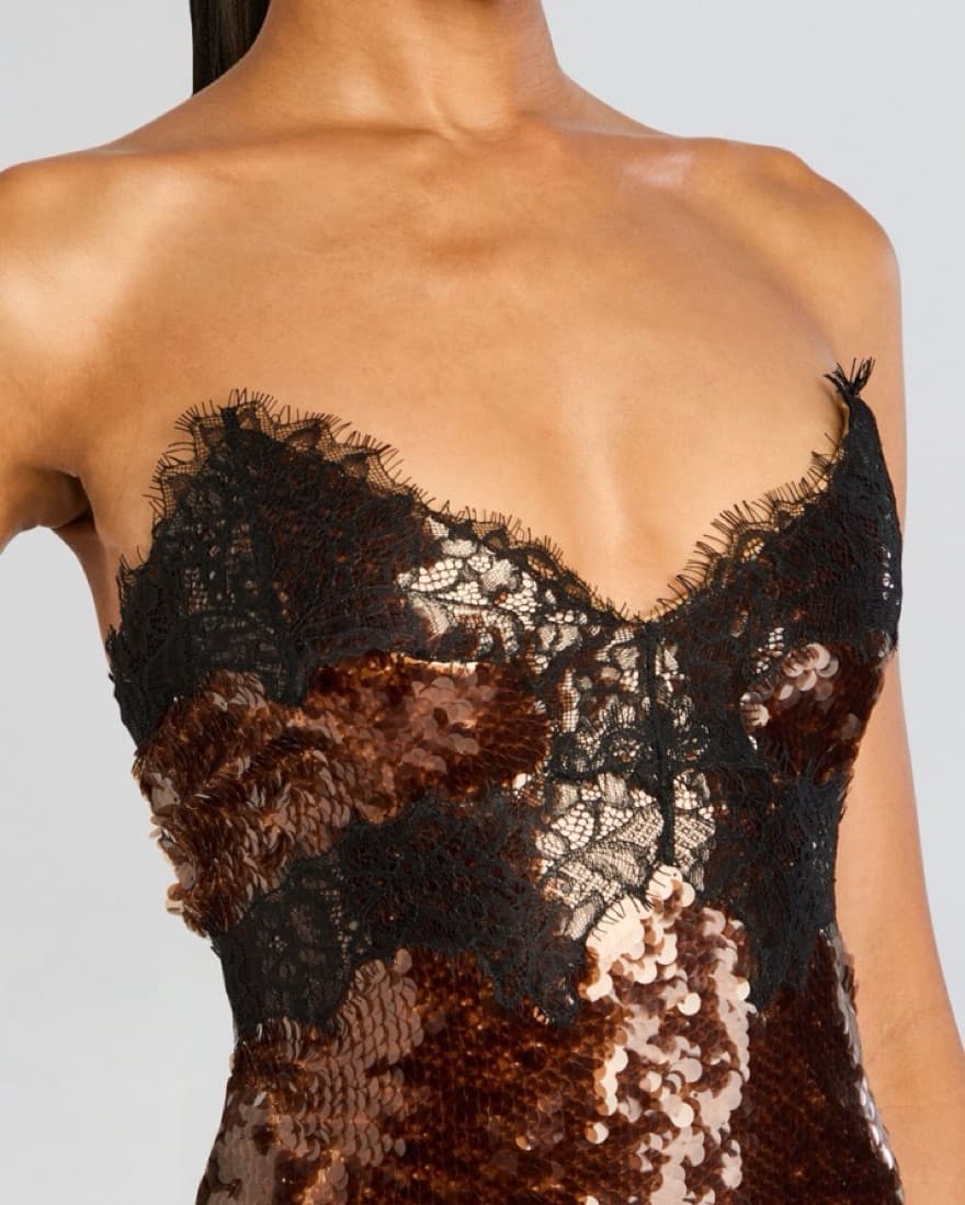 Retrofete Sequin Lace Ellen Maxi Dress - Image 3