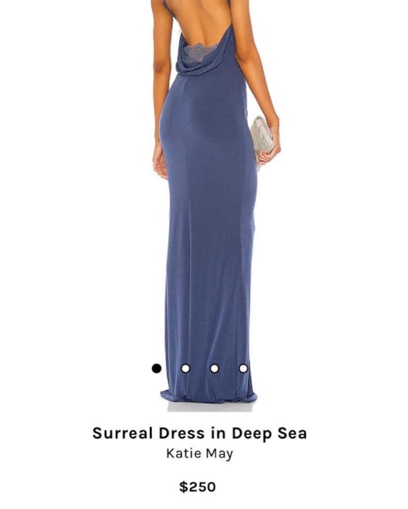 Katie May Surreal Dress In Deep Sea Maxi - Image 2