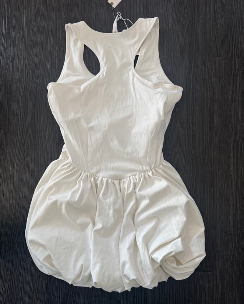 Daily Practice Bubble Hem Mini Dress - Image 4