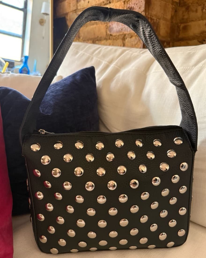 Black Studded Bag - Image 4