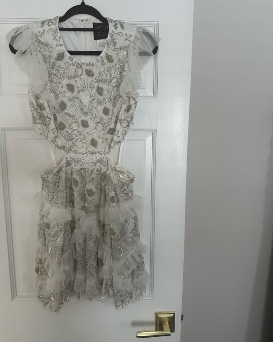 MacDuggal Embellished Mini Dress - Image 4