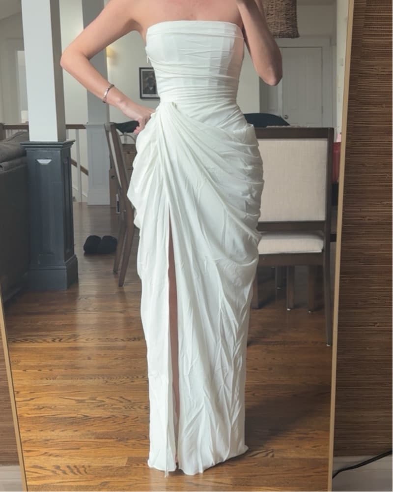 Babyboo Bridal Draped Corset Dress - Image 3