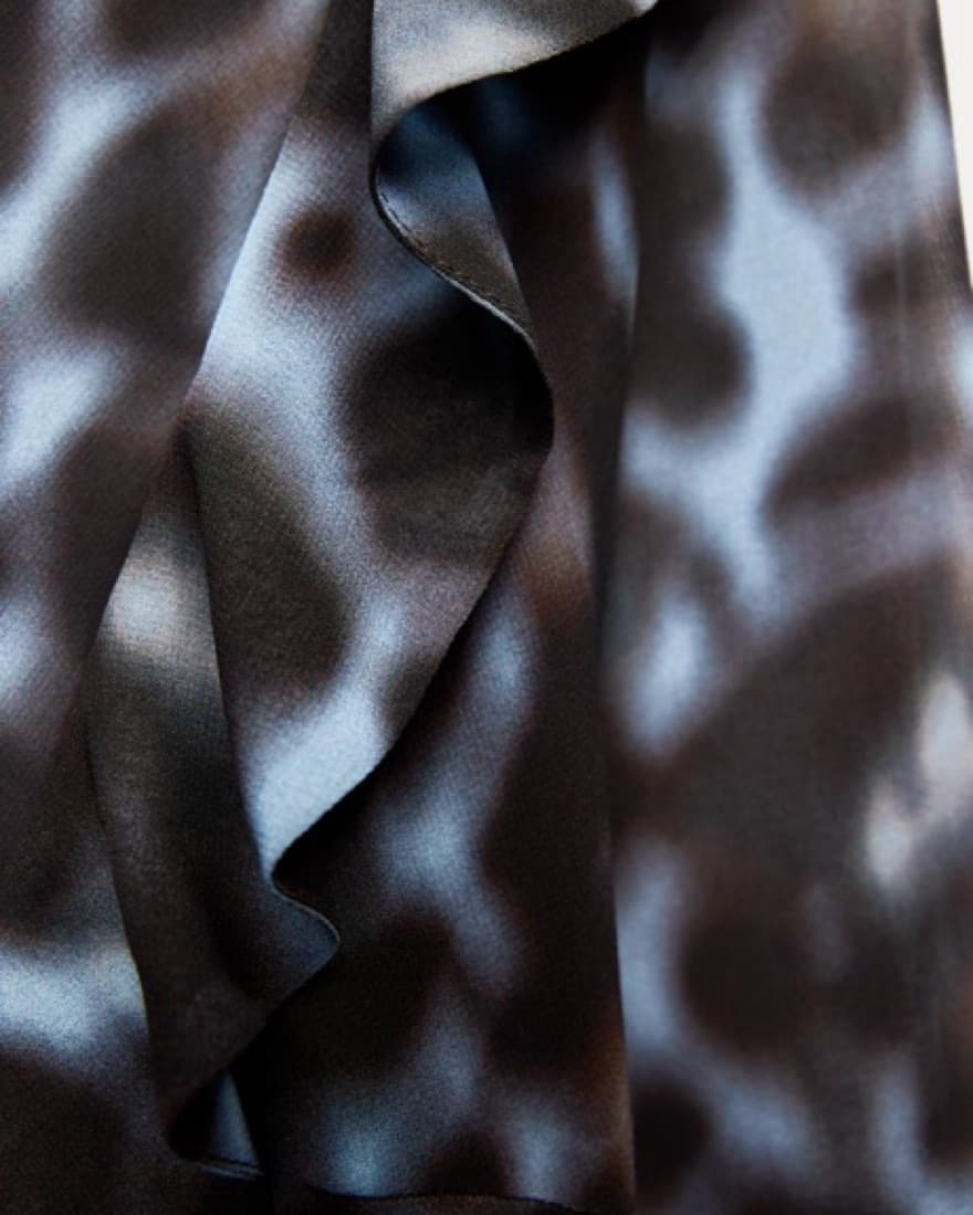 Ruffle Printed Dress - Image 4