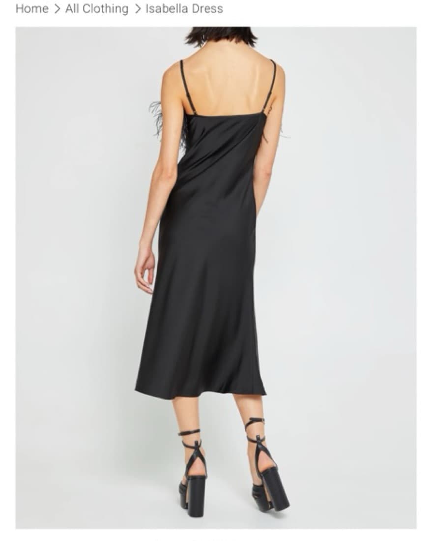 Black Feather Slip Dress Sleeper - Image 3