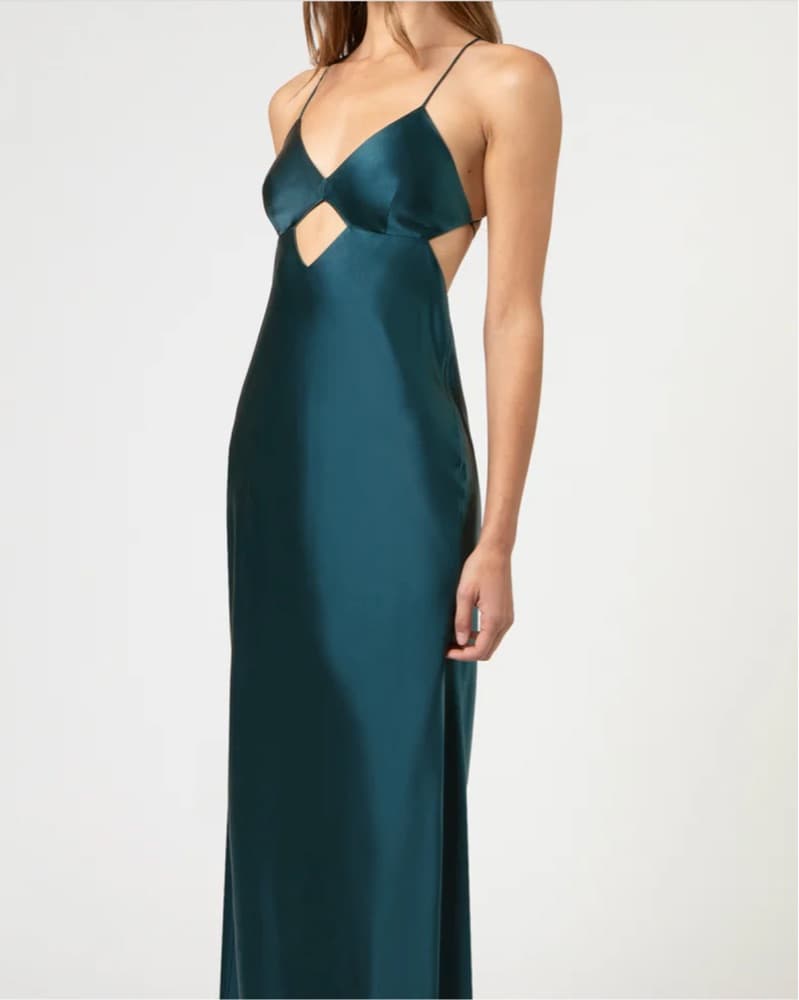 Michelle Mason Cutout Detail SilkGown - Image 3