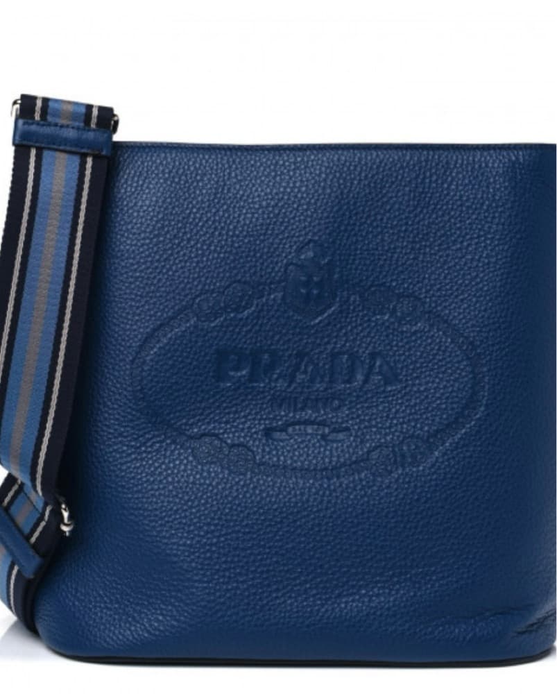 Prada Hobo Crossbody Bag In Bluette - Image 1