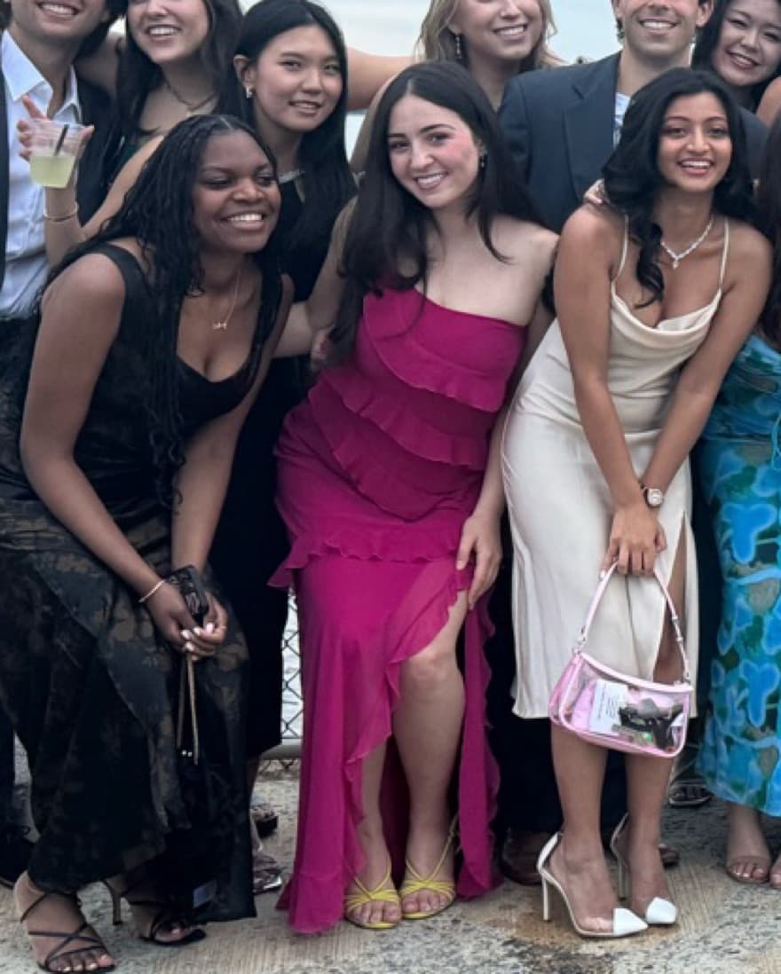 Mango Pink Ruffle Maxi Dress - Image 3