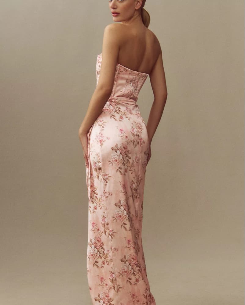V Chapman June Satin Gown - Image 3