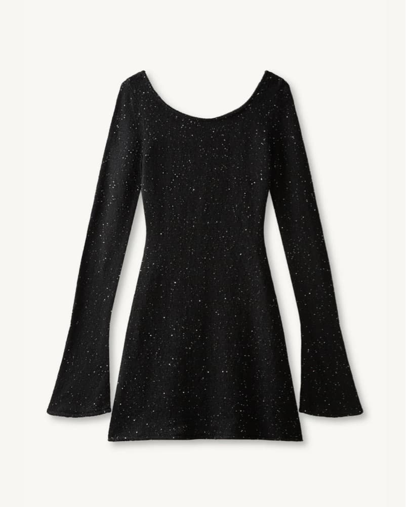 Asta Resort Maya Black Sequin Dress - Image 2