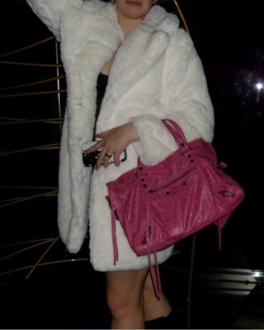 Apparis White Faux Fur Coat - Image 3