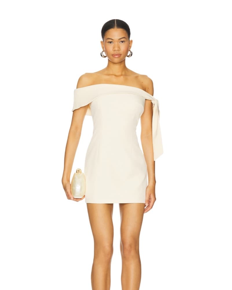 Revolve Off-Shoulder Mini Dress - Image 1