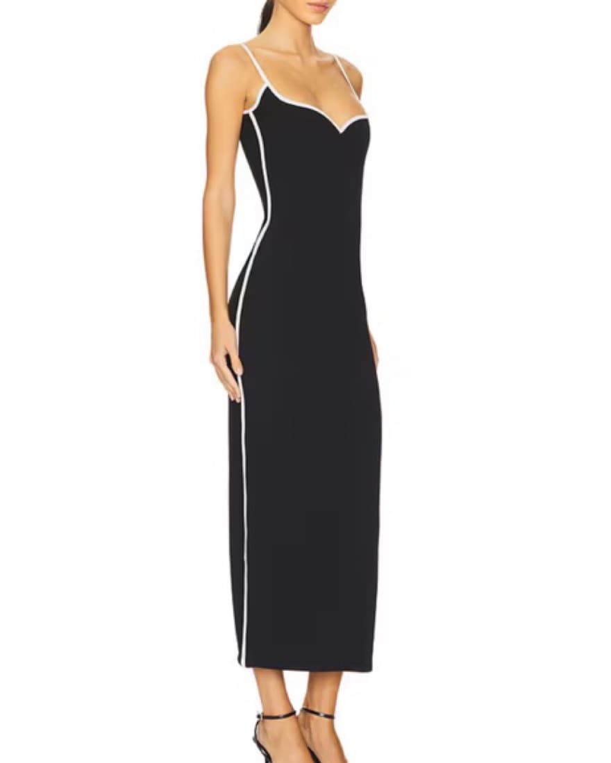 Paris Georgia Black Heart Midi Dress - Image 2