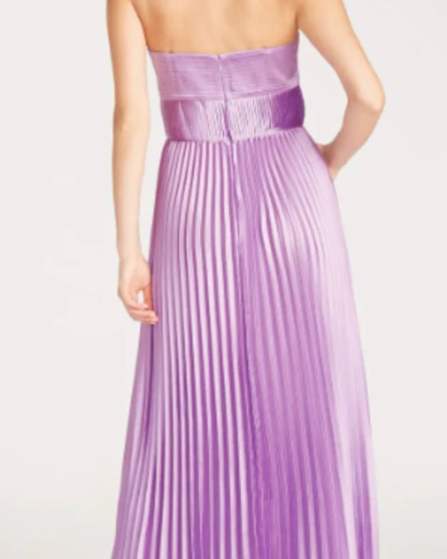 AMUR Pleated Lilac Dress - Image 3