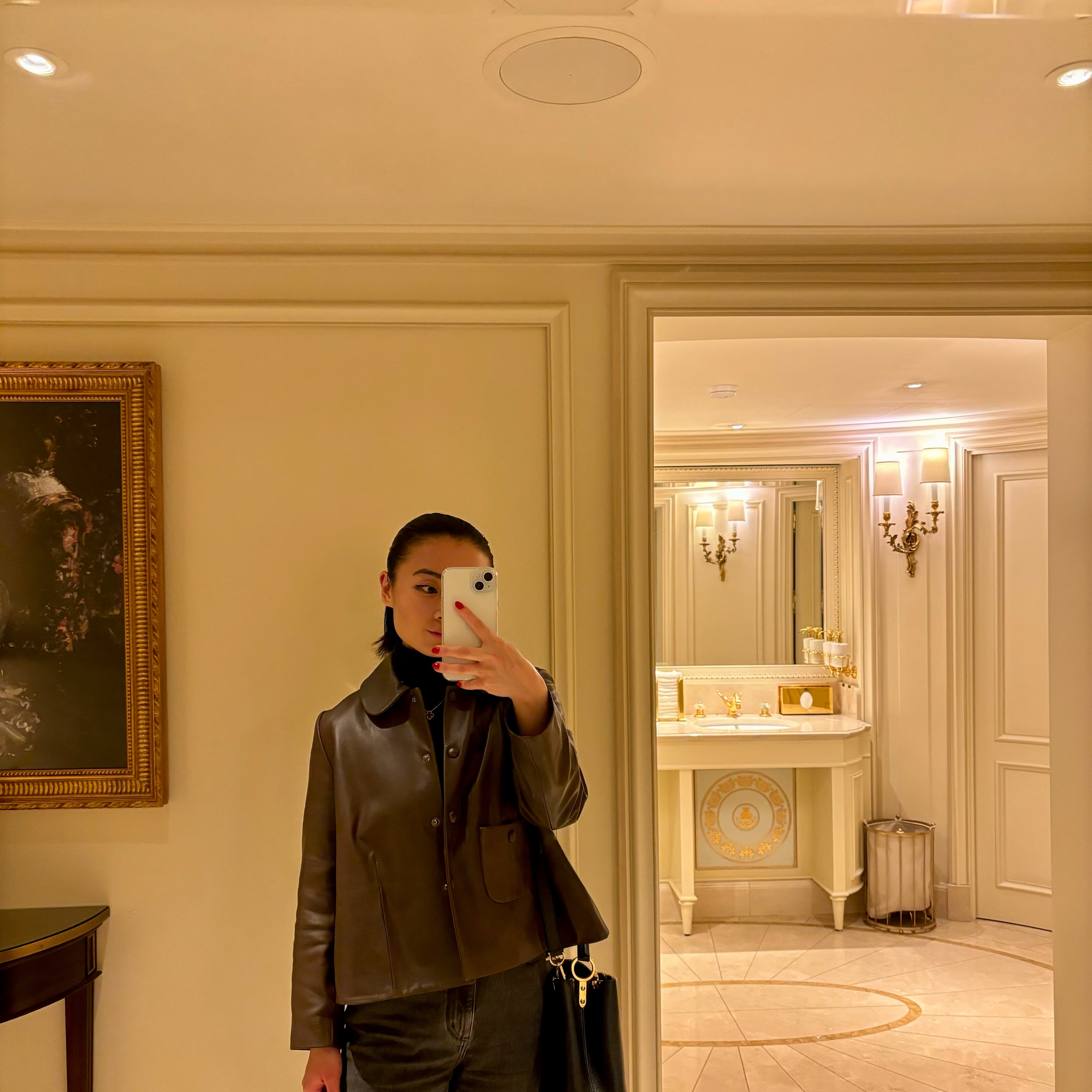 Ba&sh Brown Leather Jacket - Image 3