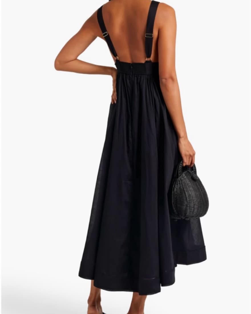Zimmermann Poplin Dress With Bow - Image 2